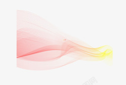 橙色梦幻科技环动感橙色科技波浪条纹高清图片