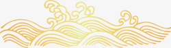 海浪线条中国风海浪花纹高清图片