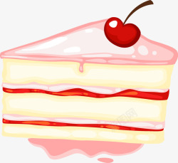 彩虹三角蛋糕高清图片