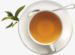 白茶茶叶绿色茶叶矢量图素材