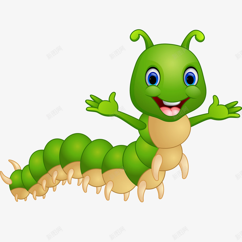 卡通的毛毛虫青虫矢量图ai免抠素材_88icon https://88icon.com 卡通 昆虫 森林 毛毛虫 自然 青虫 矢量图