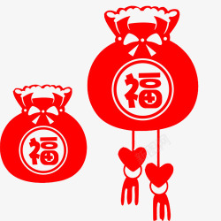 红色春节福袋片素材