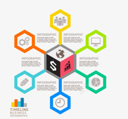 彩色商务信息图矢量图素材