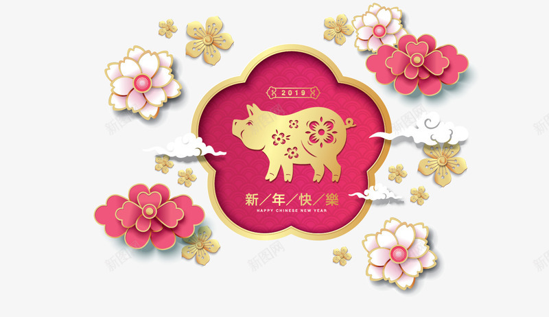 猪年中式春节纹理边框装饰图案矢量图ai免抠素材_88icon https://88icon.com 中式春节纹理边框 中式花纹边框 新年海报背景装饰 立体花纹 立体花纹剪纸 花纹剪纸背景 矢量图