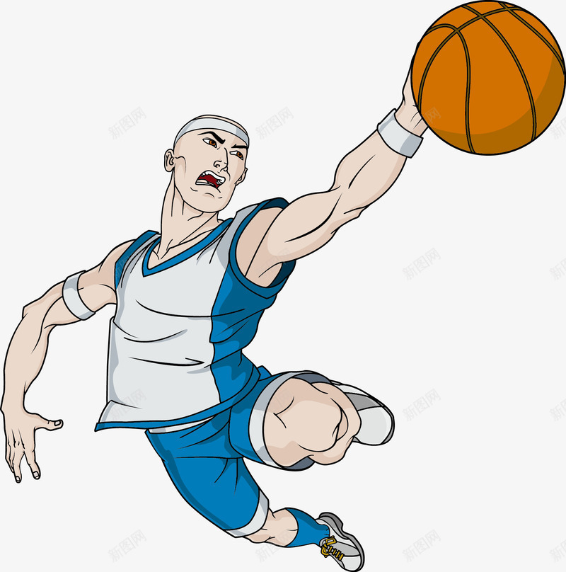 篮球运动员矢量图ai免抠素材_88icon https://88icon.com 打篮球 篮球 运动会 运动员 矢量图
