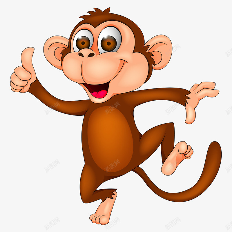 卡通小猴子png免抠素材_88icon https://88icon.com monkey 动物 动物园 卡通 小动物 猴子