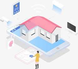 25D商务科技插画矢量图素材