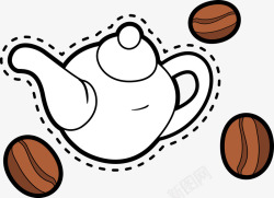 茶壶单品咖啡饮品素材