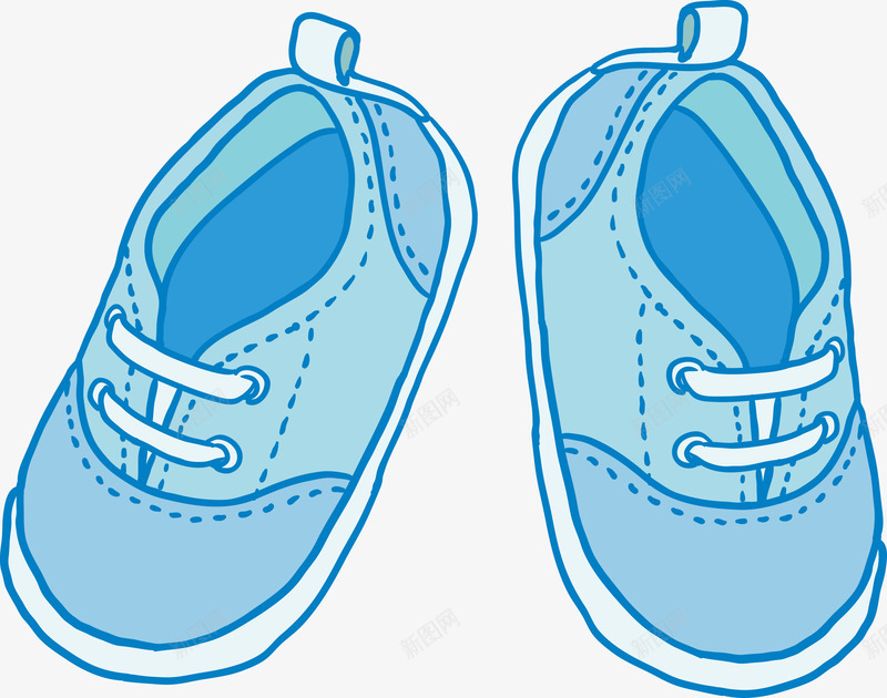 蓝色可爱鞋子png免抠素材_88icon https://88icon.com 儿童鞋子 卡通鞋 可爱鞋子 女士鞋子 女鞋 矢量鞋子 鞋 鞋子 鞋子设计图