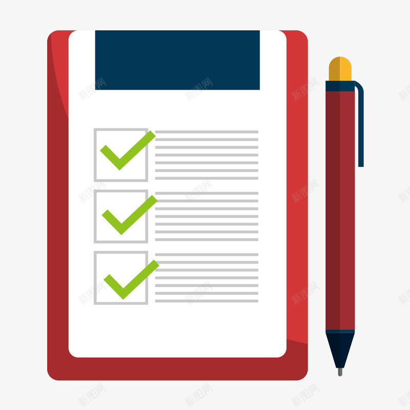 便签本psd免抠素材_88icon https://88icon.com 便签本 商务 扁平化 素材
