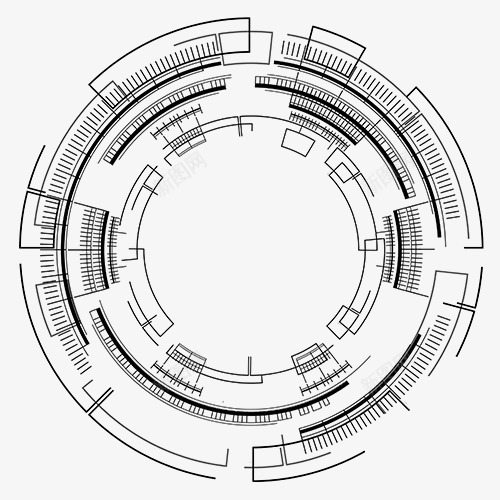 黑色线性装饰抽象科技png免抠素材_88icon https://88icon.com 扁平化 抽象 抽象背景 时尚背景 科技环梦幻背景 线性装饰 黑色背景