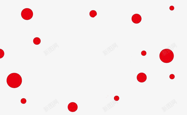 漂浮的点点png免抠素材_88icon https://88icon.com 喜庆 圆点 漂浮素材 红色 节日素材