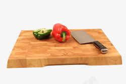 蔬菜案板橡胶木案板高清图片