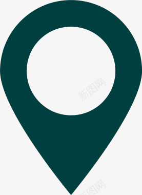 圆圈标志绿色定位标志图标图标
