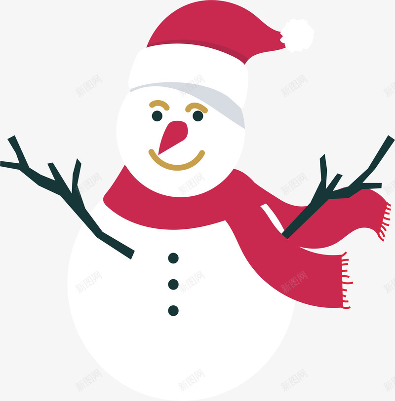 圣诞节白色红围巾雪人png免抠素材_88icon https://88icon.com 可爱雪人 圣诞节 圣诞雪人 矢量png 红围巾雪人 雪人