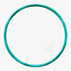 绿色装饰环装饰圆圈素材