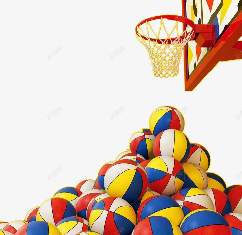 篮球和篮框png免抠素材_88icon https://88icon.com 球 篮框 篮球 运动