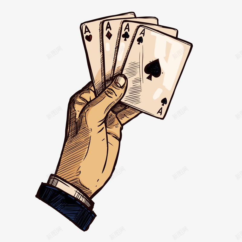 玩扑克牌的男人png免抠素材_88icon https://88icon.com 卡通 扑克牌 男人