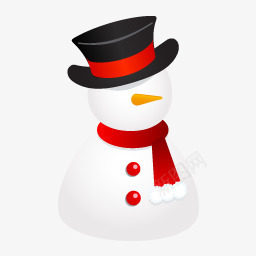 snowman雪人帽子有趣的雪人图标图标