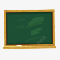 黄色木质黑板绿色质感矢量图素材