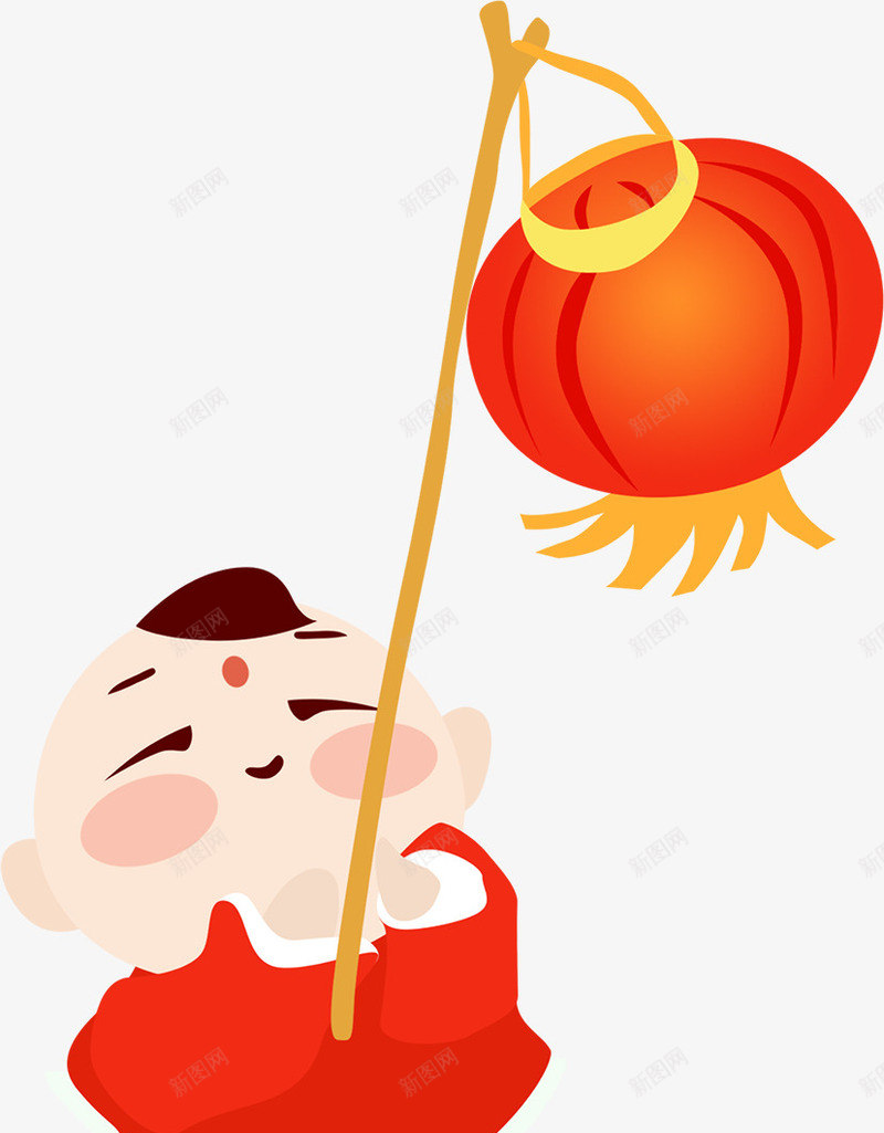 卡通可爱新年福娃png免抠素材_88icon https://88icon.com 挂灯笼 新年 新春 春节 福娃 红灯笼 过年