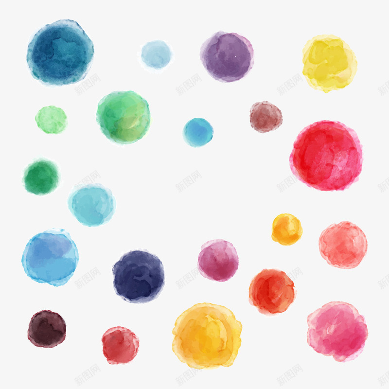 多彩泡泡漂浮矢量图ai免抠素材_88icon https://88icon.com 可爱 多彩 平铺 彩点 彩色 水彩 水彩泡泡 泡泡 涂抹 漂浮 背景 色彩 色彩缤纷 装饰 矢量图