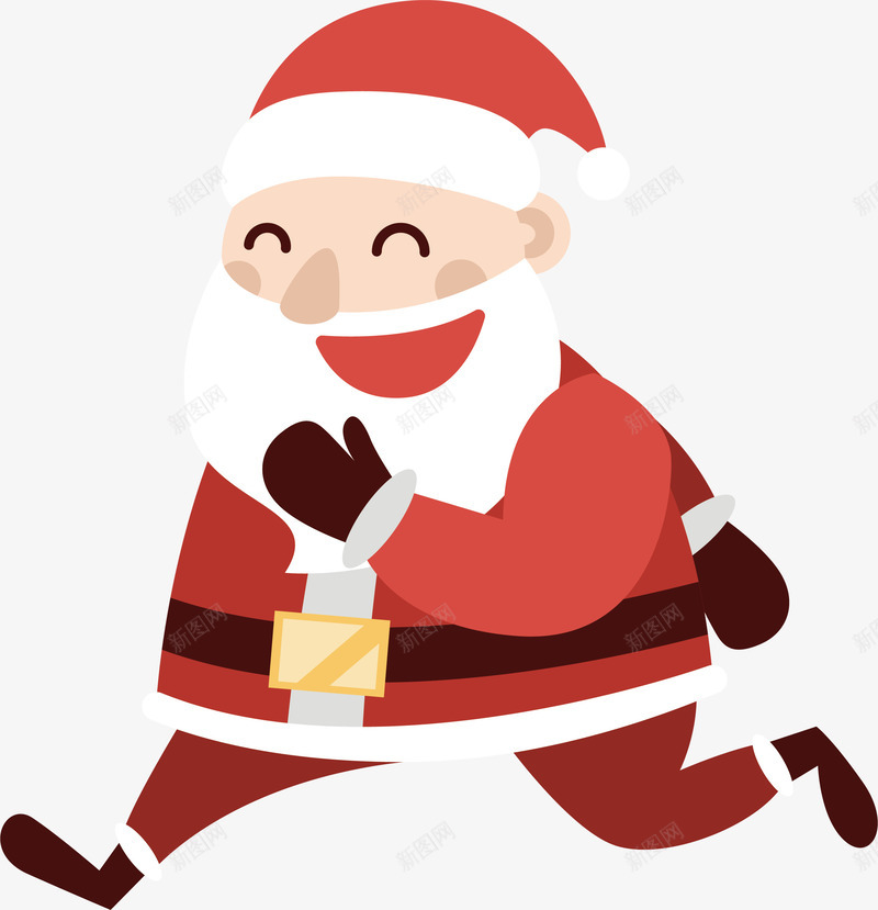 奔跑的圣诞老人png免抠素材_88icon https://88icon.com 圣诞老人 圣诞节 奔跑 装饰图 装饰画