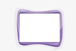 紫色商品展示背景框素材