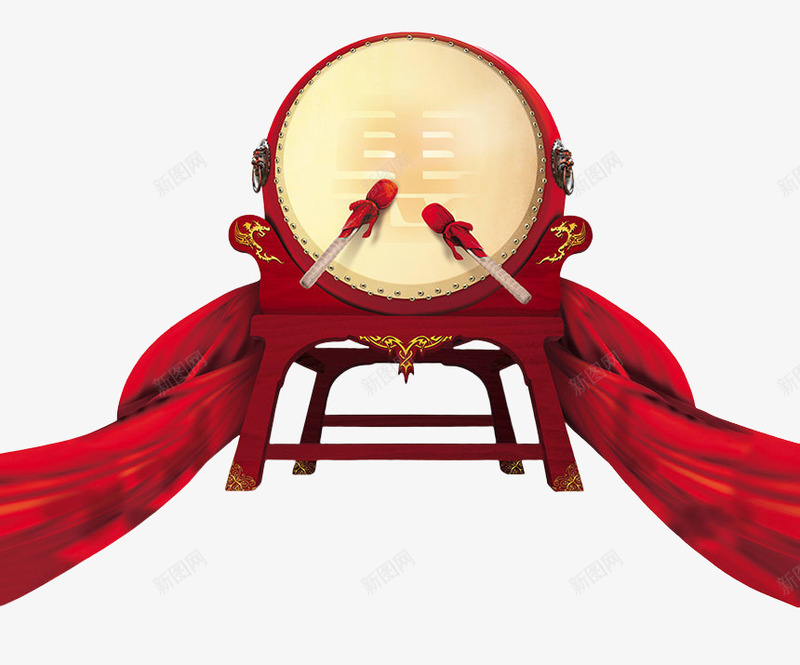 中国风打鼓png免抠素材_88icon https://88icon.com 中国风 喜庆 大鼓 打鼓 新年快乐打鼓 热闹 鼓槌