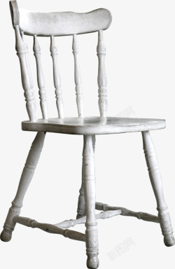 手绘白色室内椅子素材