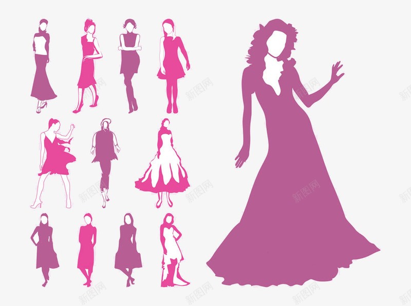 女士各类裙子样式展示效果元素图png免抠素材_88icon https://88icon.com 女士 效果 效果元素 裙子
