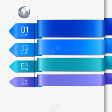 会员卡模板3蓝色横幅图标图标