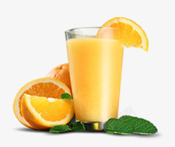 橙子橙汁黄色生鲜素材