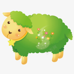 小羊草丛素材