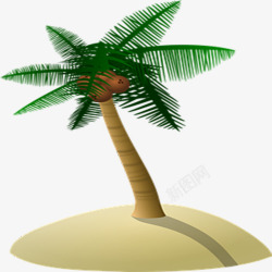 海岛椰子树素材