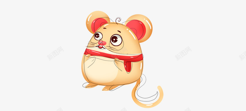 鼠年可爱的小老鼠png免抠素材_88icon https://88icon.com 可爱动物 吉祥物 小老鼠 新年 金色老鼠