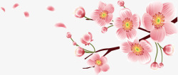 新春粉色梅花装饰素材