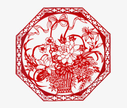 蝴蝶花剪纸蝴蝶花剪纸高清图片
