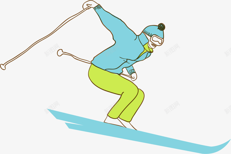 寒冷冬季滑雪的人png免抠素材_88icon https://88icon.com 冬季滑雪 冬季运动 寒冷冬季 滑雪的人 滑雪运动 蓝色滑雪板
