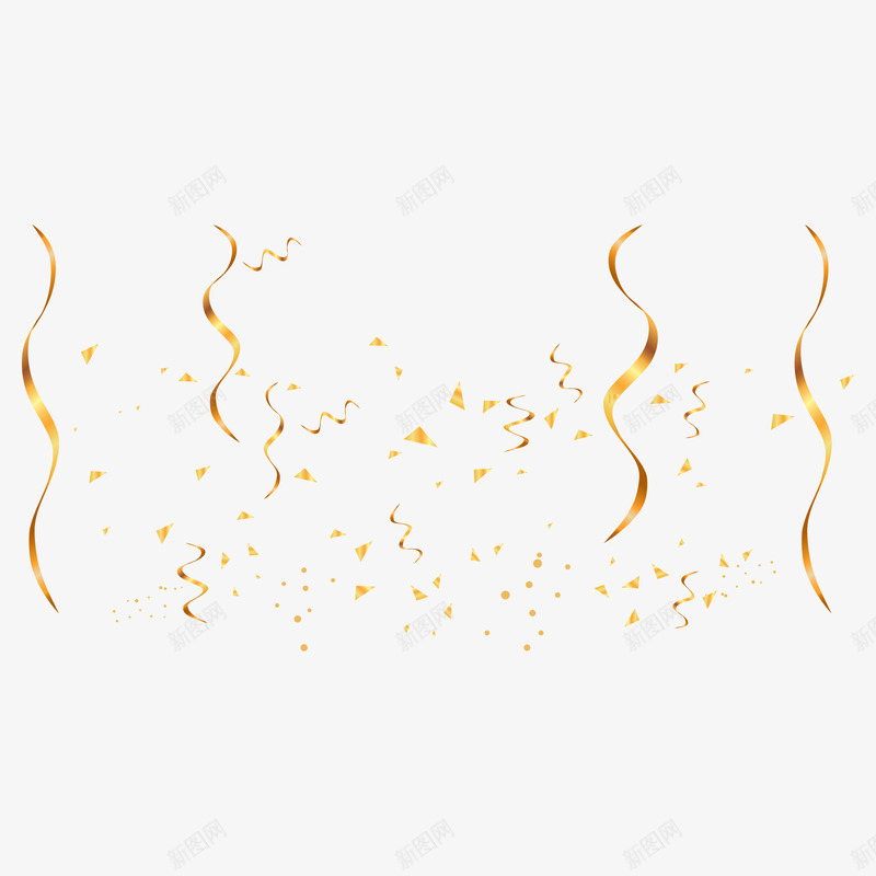 双十一装饰金色丝带元素矢量图ai免抠素材_88icon https://88icon.com 1111 丝带 双11 双十一 漂浮丝带 装饰图案 金色丝带 矢量图