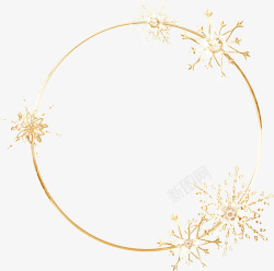 金色圆环装饰素材