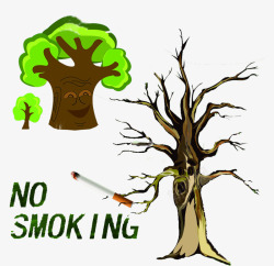 吸烟有害健康素材