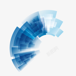 蓝色科技背景封面素材