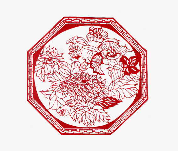 中国风菊花剪纸png免抠素材_88icon https://88icon.com 中国风 剪纸 剪纸花 新年素材 春节 红色 节日素材