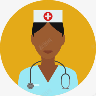 卫生保健和医疗护士图标图标