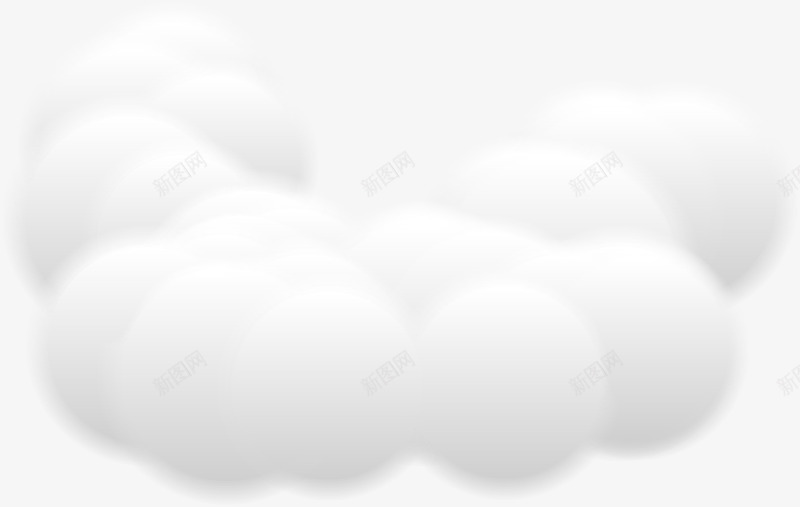 漂浮的立体云朵png免抠素材_88icon https://88icon.com 云朵 天空 效果 白云 真实