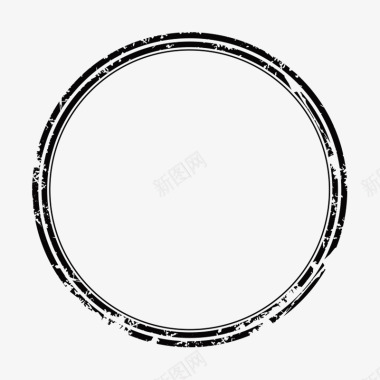 黑色圆环图标图标