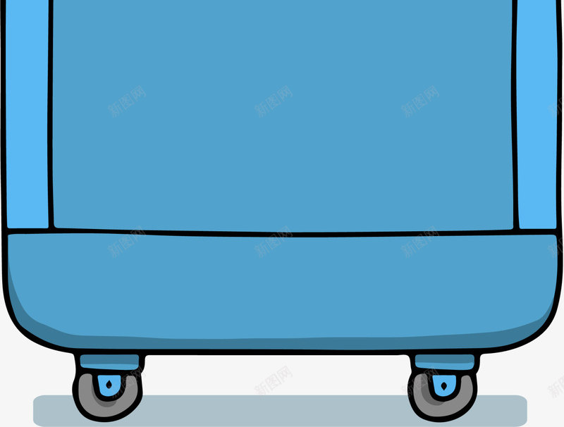 冬季旅行蓝色拉杆箱png免抠素材_88icon https://88icon.com 冬季旅行 出现 春节旅游 蓝色拉杆箱 蓝色旅行箱 蓝色行李箱