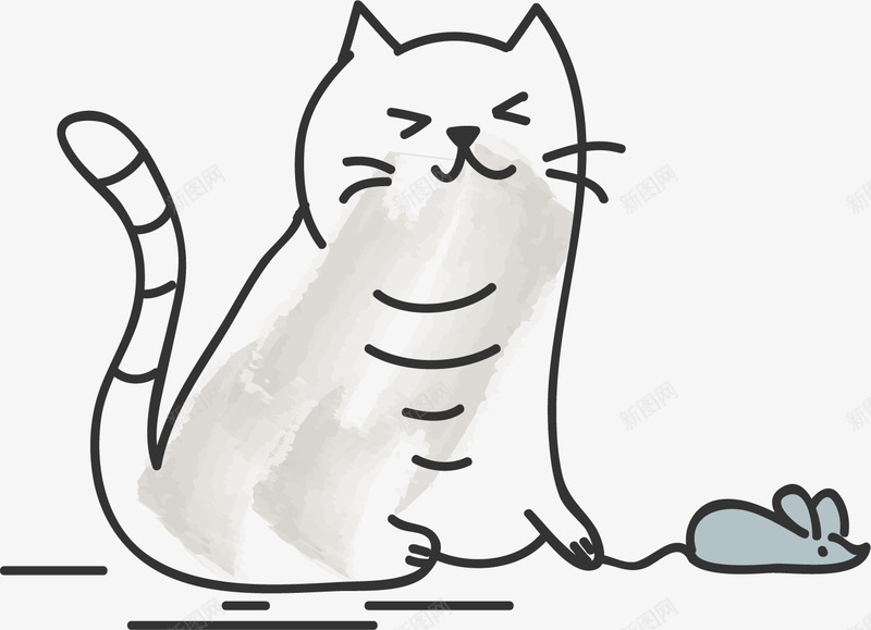 猫咪捕鼠png免抠素材_88icon https://88icon.com 卡通猫咪 小猫 手绘猫咪 捕鼠 猫咪 猫咪简笔 猫咪简笔画