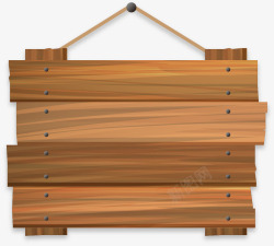 木质挂牌矢量图素材